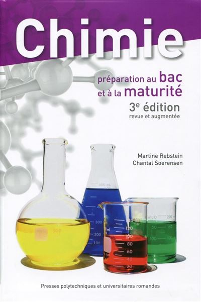 Couverture Chimie : préparation au bac et à la maturité (PPUR)