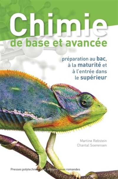 Couverture Chimie de base et avancée (PPUR), volume combiné